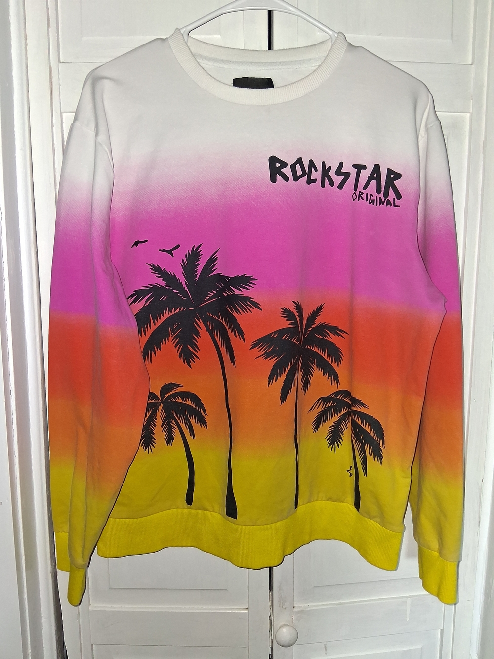Rockstar Original Sunset Palm Gradient Tovi Crewneck